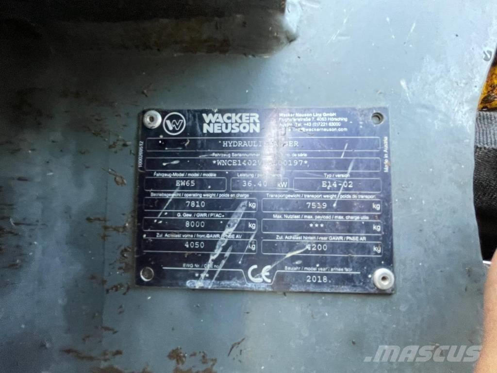 Wacker Neuson W65 旋轉式挖土機/掘鑿機/挖掘機