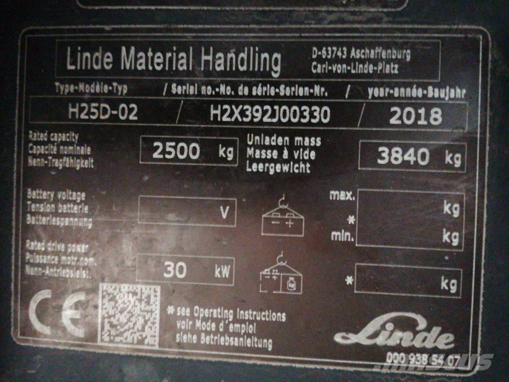 Linde H25D-02 柴油卡車