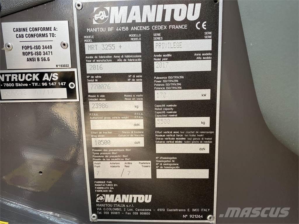Manitou MRT3255P+ 伸縮臂操作車