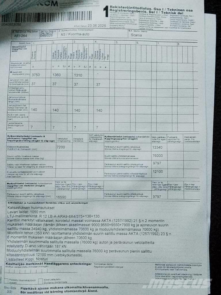 Scania R 480 LB 傾卸式卡車