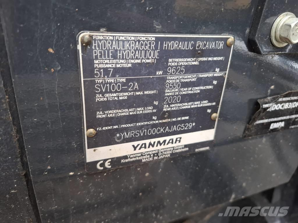Yanmar SV 100-2A 中型挖土機/掘鑿機/挖掘機 7t-12t