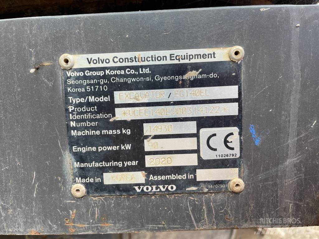 Volvo EC 140 EL 履帶式 挖土機/掘鑿機/挖掘機