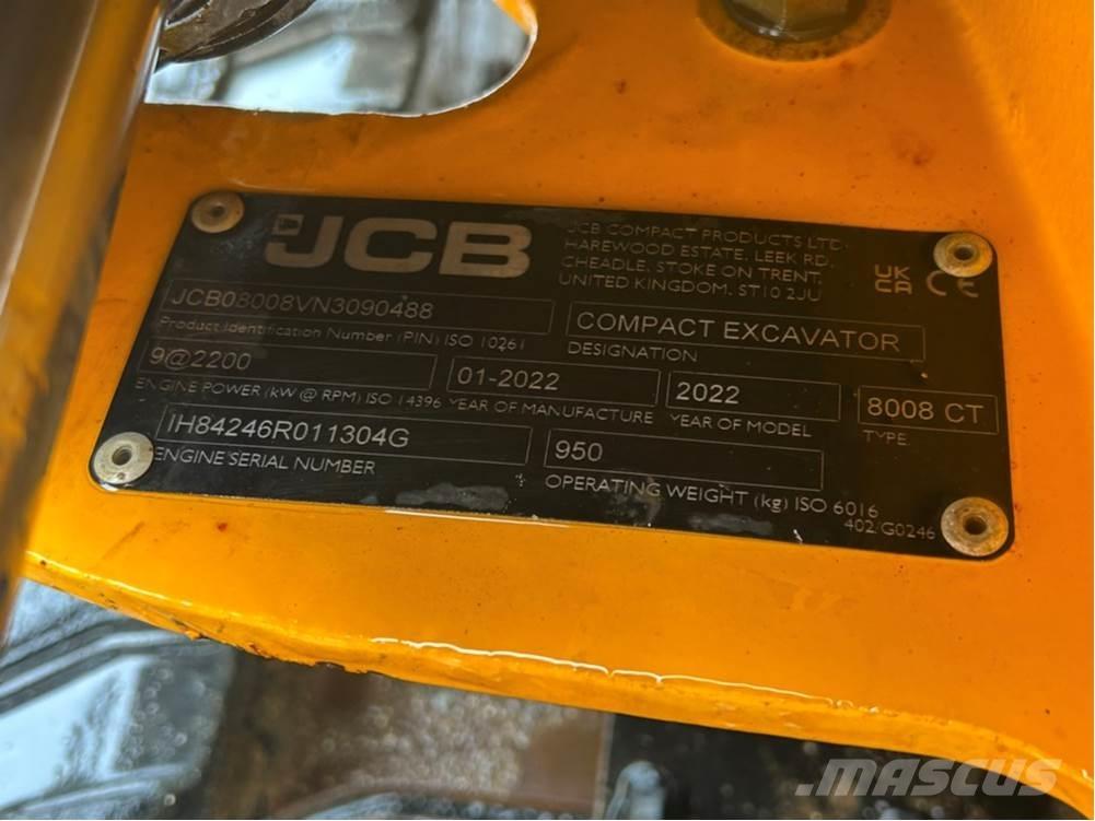 JCB MICRO 8008 小型挖土機/掘鑿機<7t(小型挖掘機)