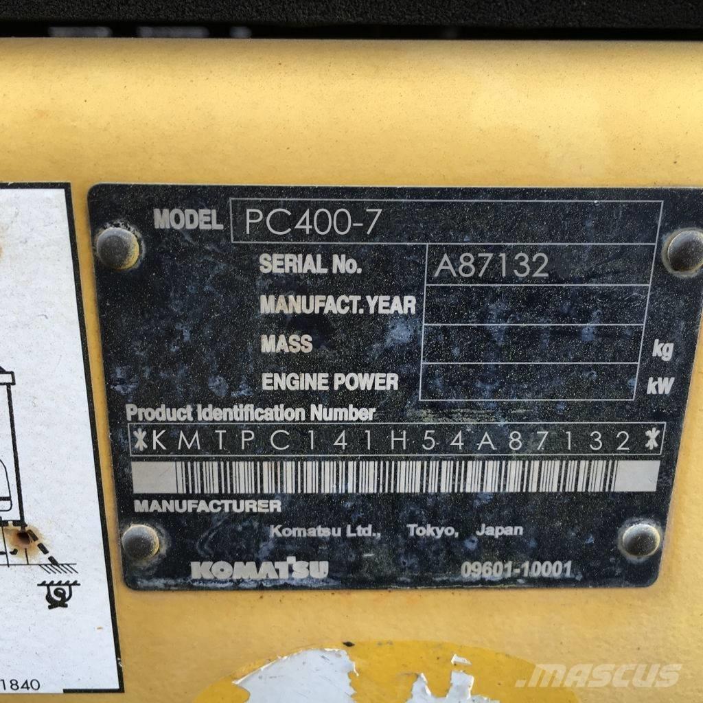 Komatsu PC 400-7 履帶式 挖土機/掘鑿機/挖掘機