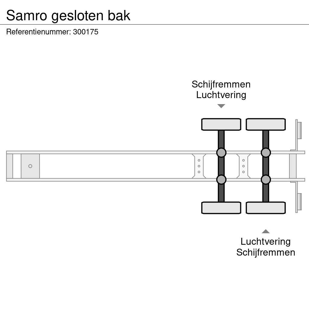 Samro gesloten bak 箱體半拖車