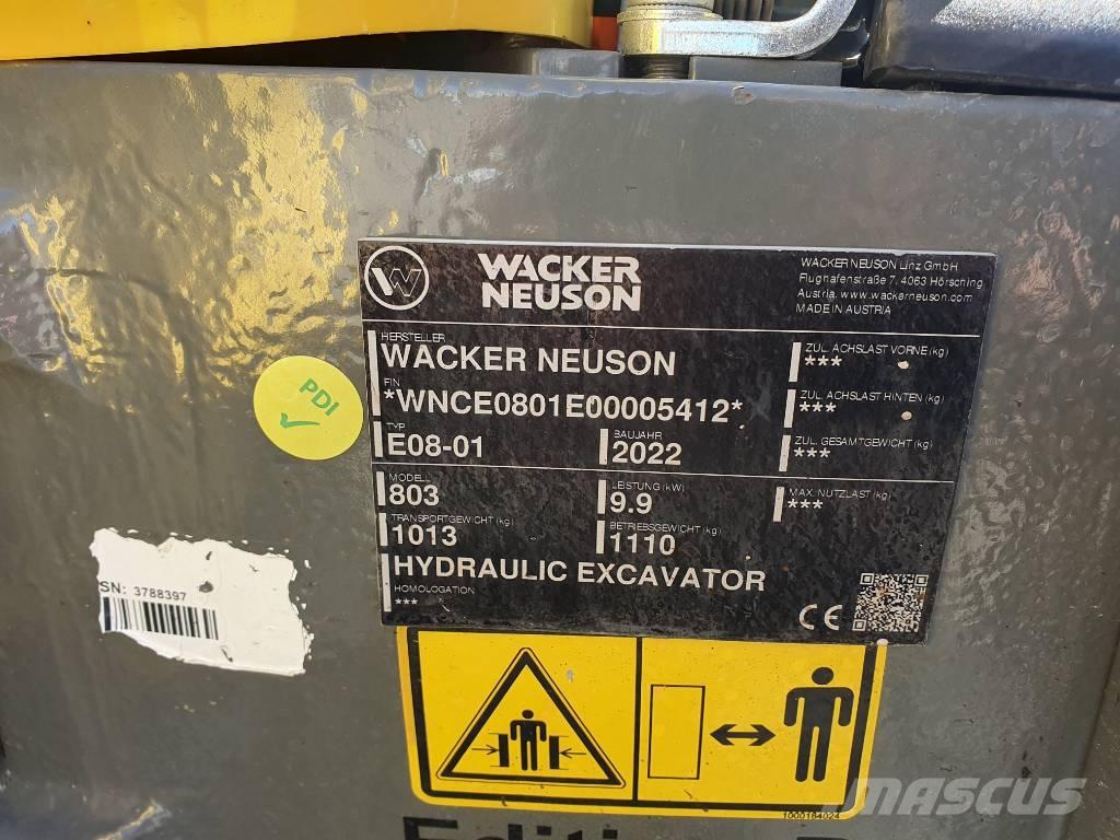 Wacker Neuson 803 履帶式 挖土機/掘鑿機/挖掘機