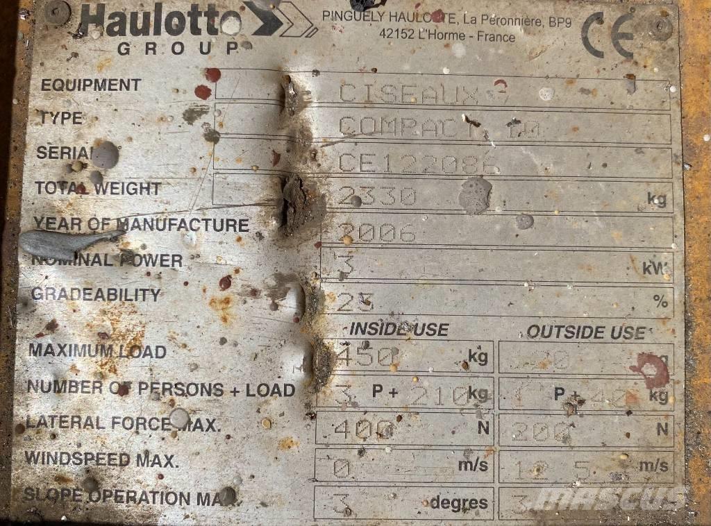 Haulotte Compact 10 剪式升降機