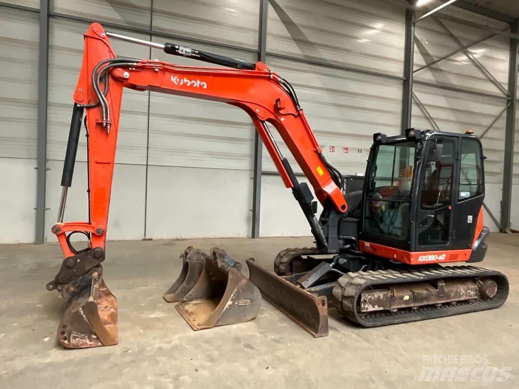 Kubota KX 080-4 A 中型挖土機/掘鑿機/挖掘機 7t-12t
