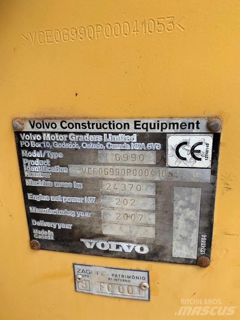 Volvo G990 平土機