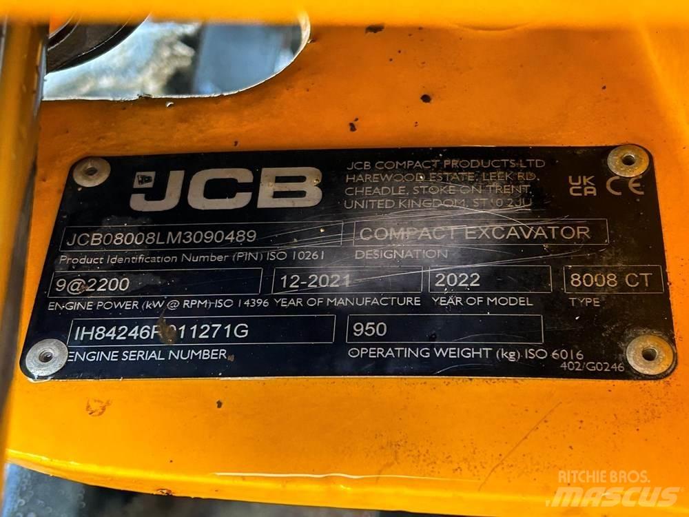 JCB 8008 小型挖土機/掘鑿機<7t(小型挖掘機)