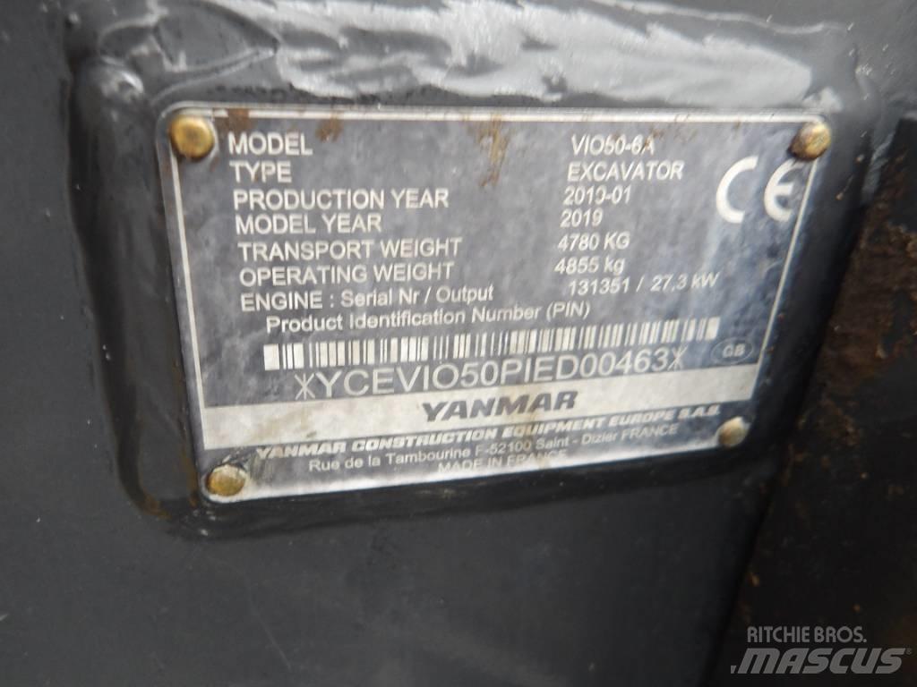 Yanmar Vio 50 小型挖土機/掘鑿機<7t(小型挖掘機)
