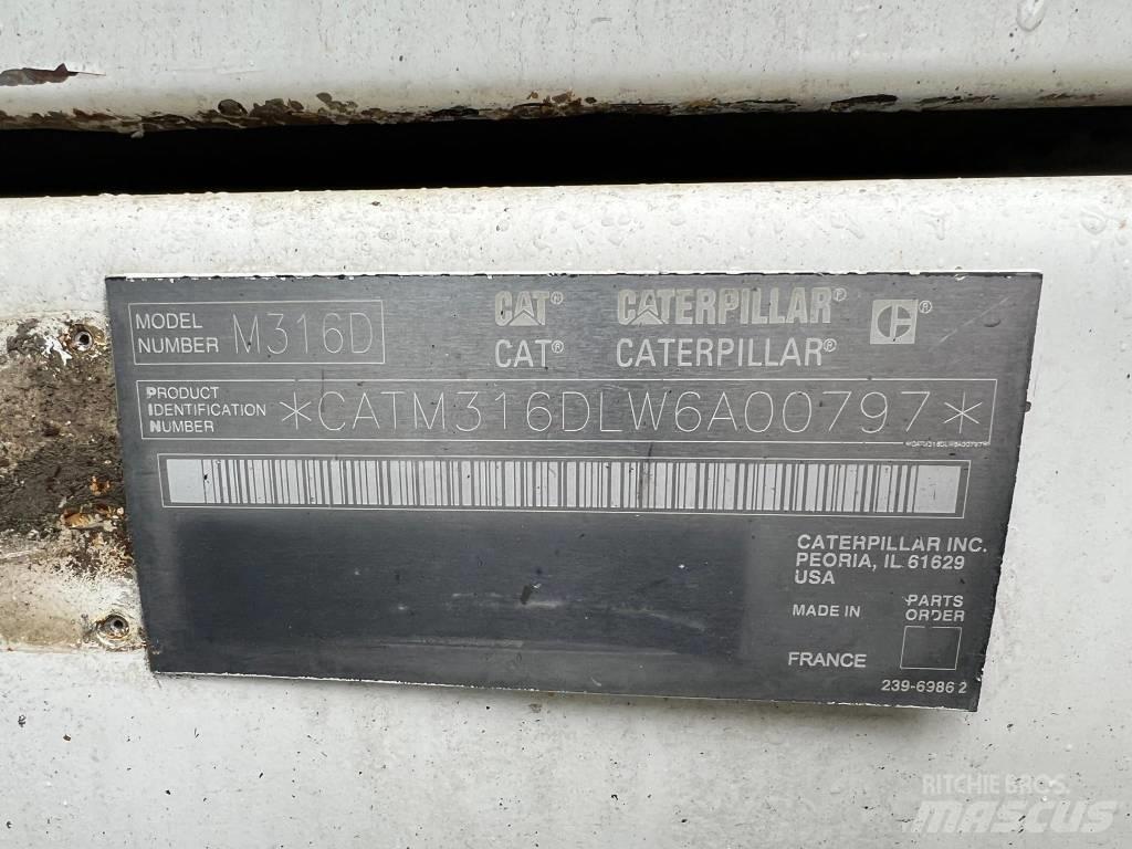 CAT 316 d 旋轉式挖土機/掘鑿機/挖掘機