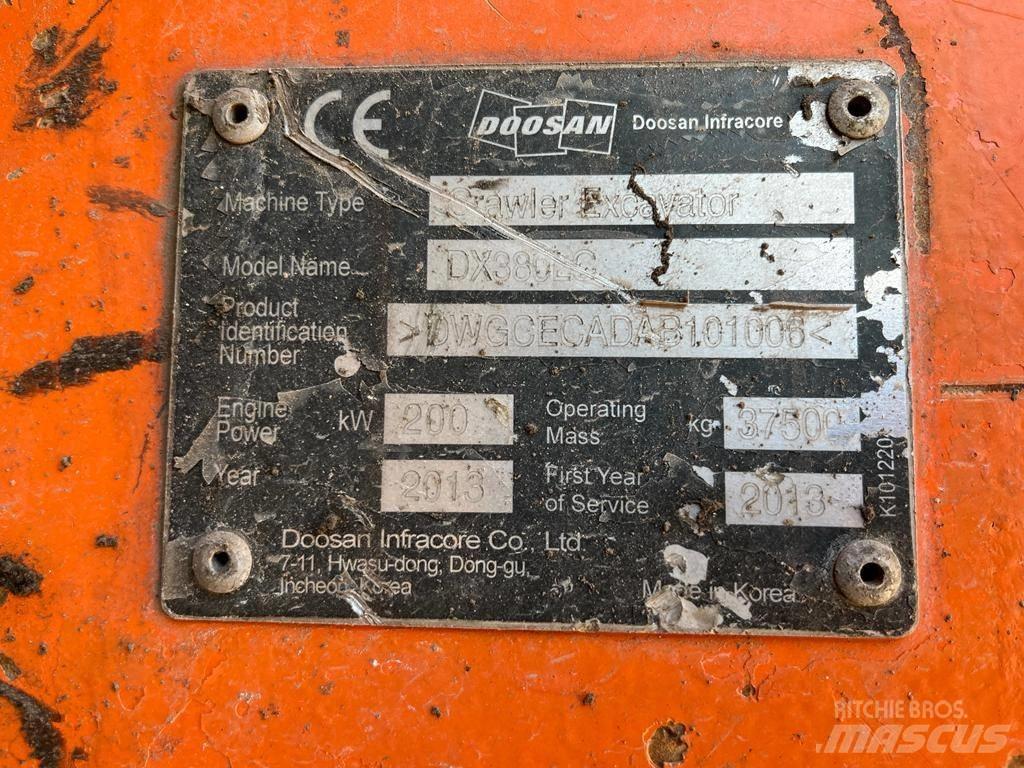 Doosan DX 380 LC 履帶式 挖土機/掘鑿機/挖掘機