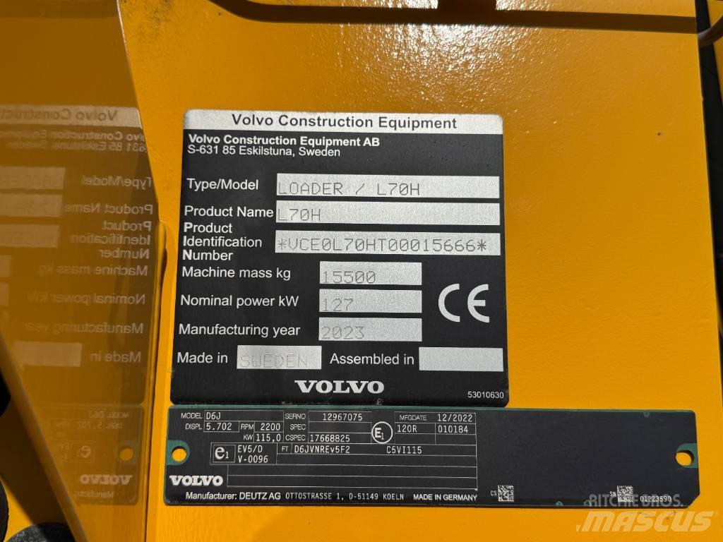 Volvo L 70 H 輪胎式裝載機