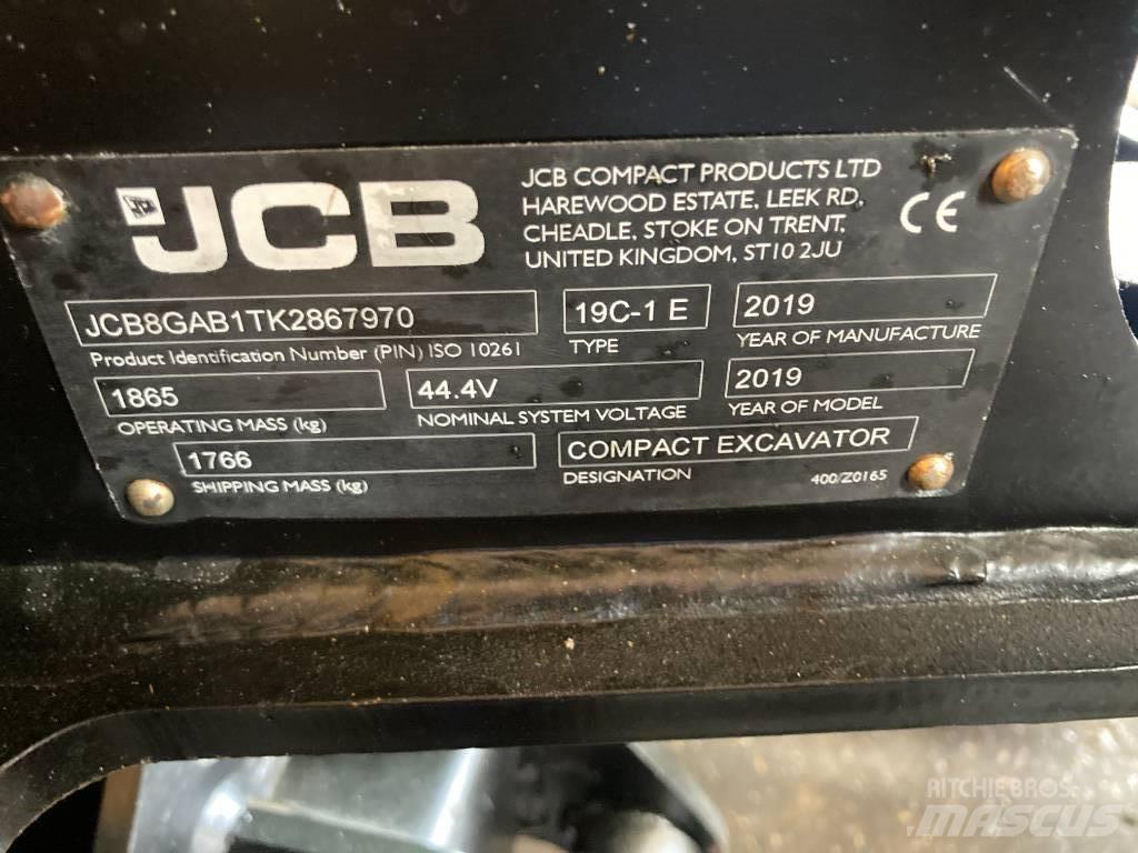 JCB 19 C-IE 小型挖土機/掘鑿機<7t(小型挖掘機)
