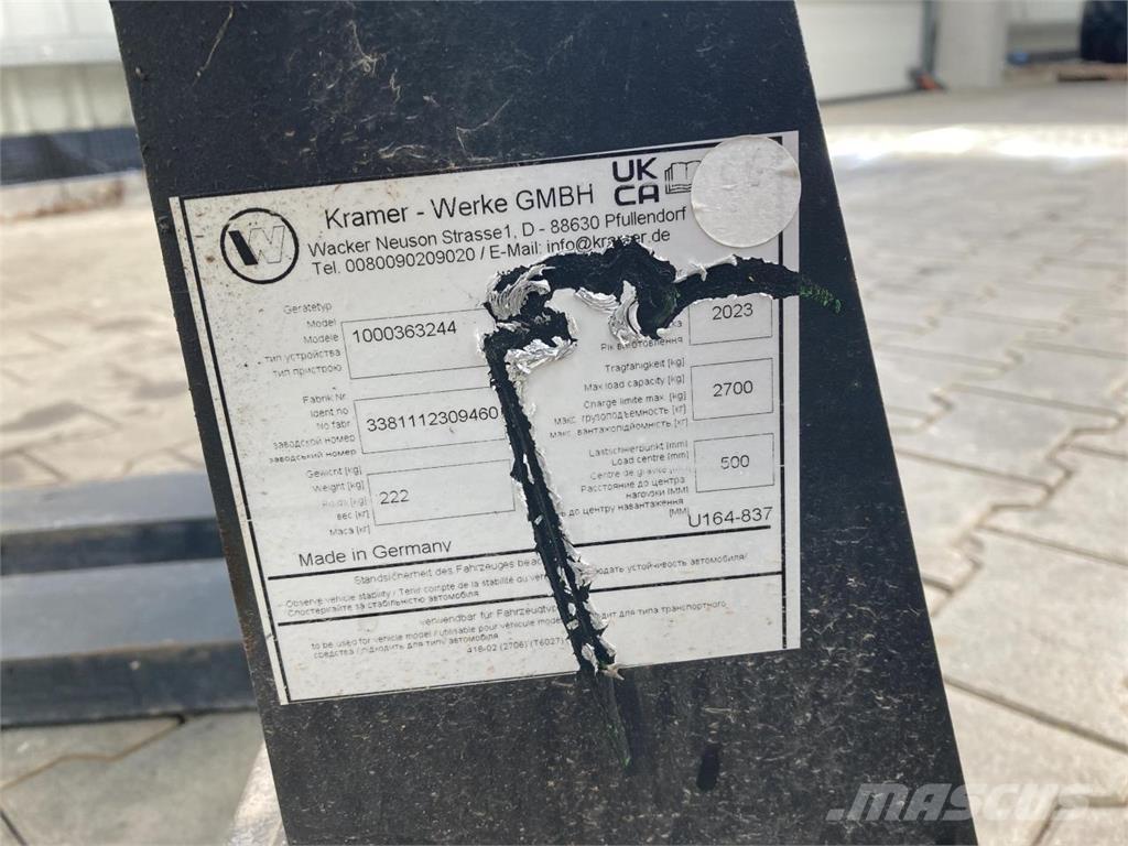 Kramer 1200 mm 前端裝載機配件