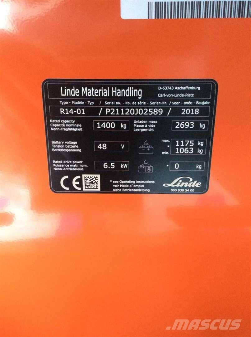 Linde R14 前伸式堆高機(叉車)