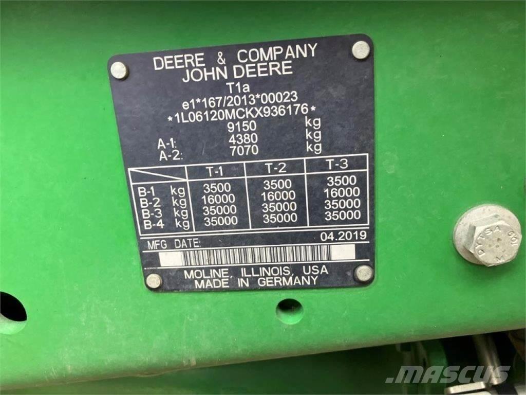 John Deere 6120M 曳引機