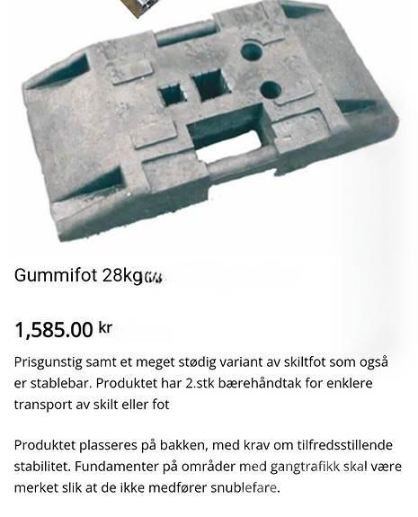  Brukt Skiltfot 其他組件
