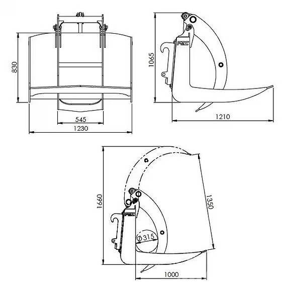  LTG Tømmerklo 1350 林業其他機械設備