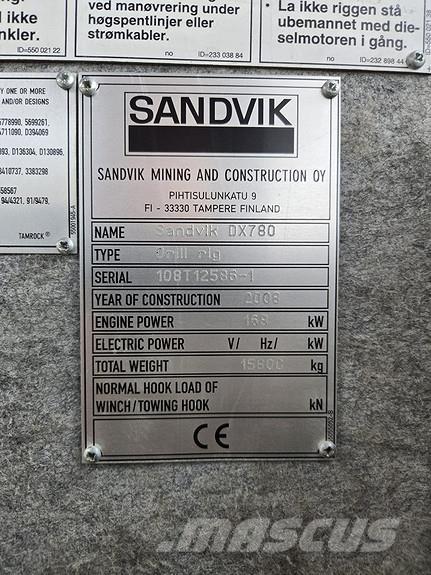 Sandvik DX780 鑽孔機