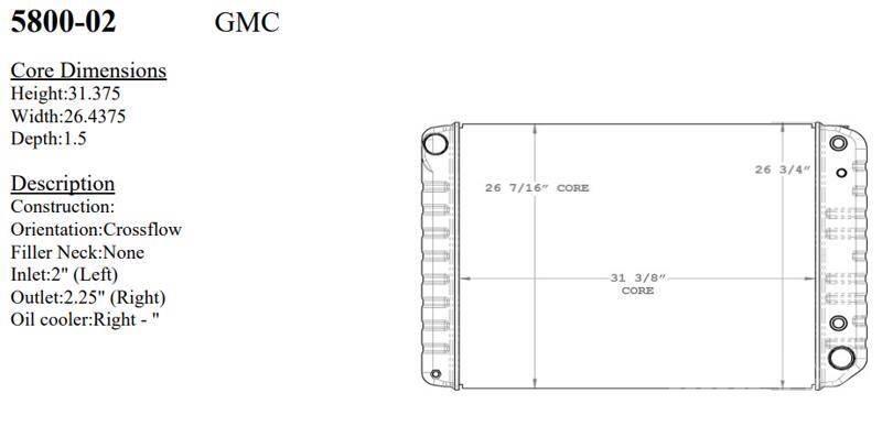 GMC  散熱器/水箱
