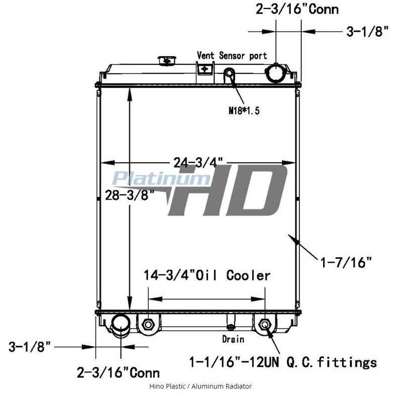 Hino 145 散熱器/水箱