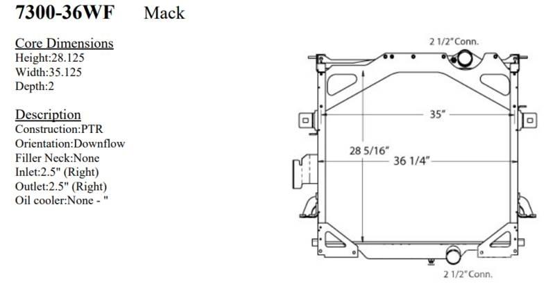 Mack CTP 散熱器/水箱
