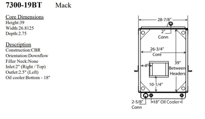 Mack LE 散熱器/水箱