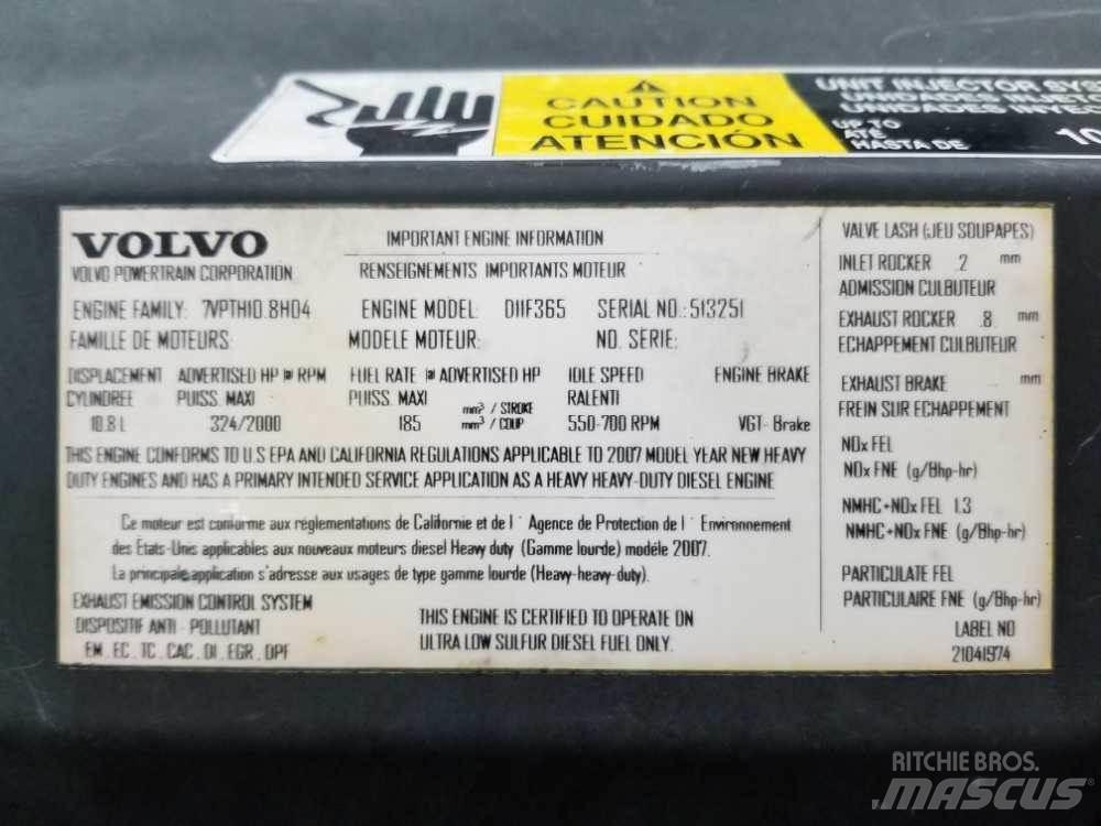 Volvo D11F 引擎/發動機