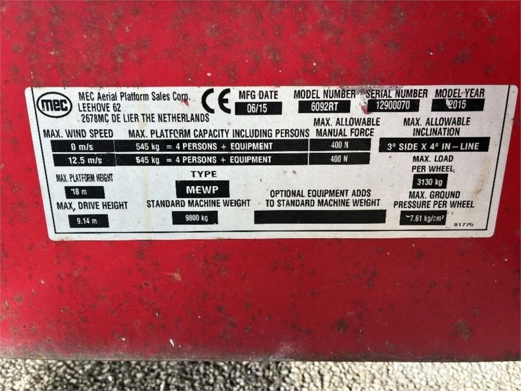 MEC 6092RT 剪式升降機