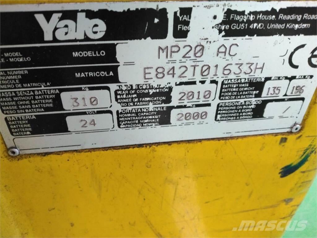 Yale MP20 低架升降機