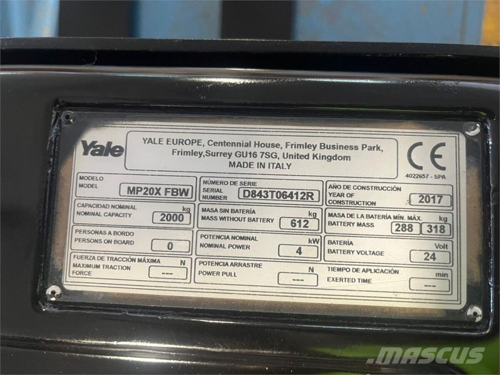 Yale MP20X 其他物料運輸工具
