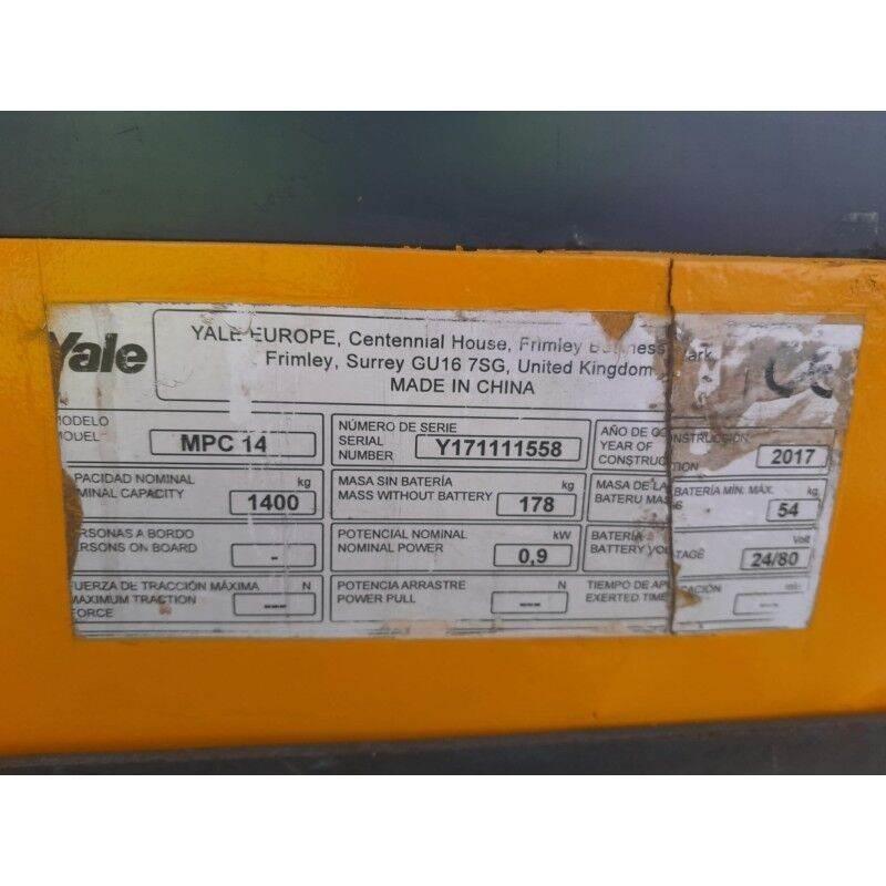 Yale MPC14 低架升降機
