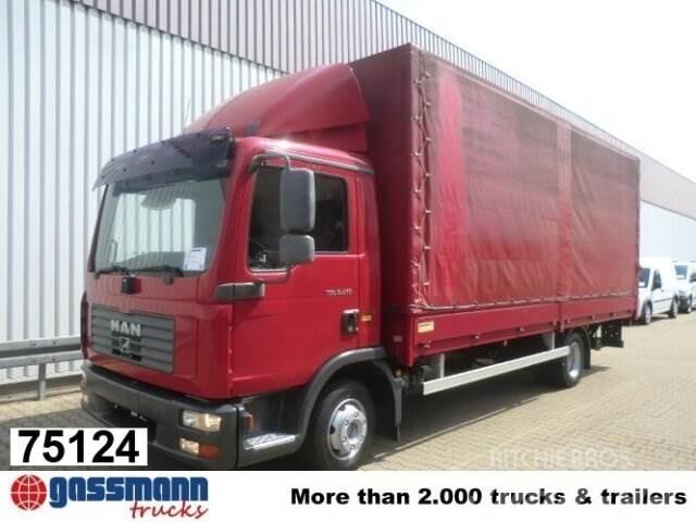 MAN TGL 8.210 BL 4x2 平板式/側卸式卡車