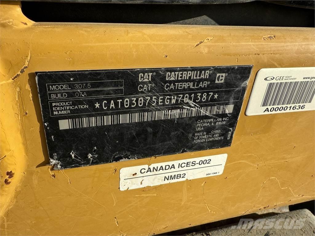 CAT 307.5 履帶式 挖土機/掘鑿機/挖掘機