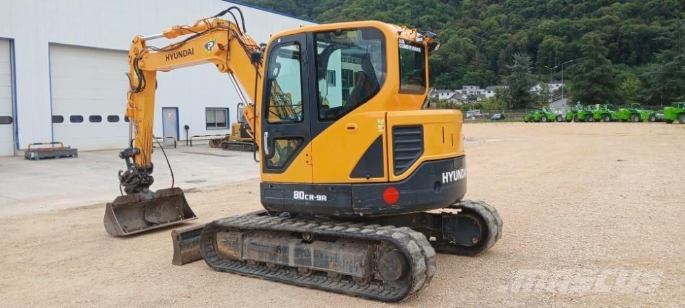 Hyundai R80CR-9A 中型挖土機/掘鑿機/挖掘機 7t-12t