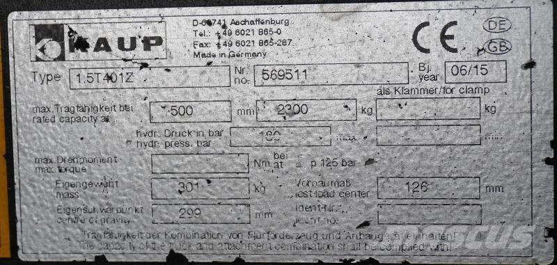 Kaup 1.5T401Z 其他附件和零組件