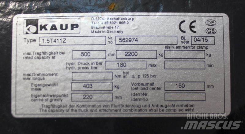 Kaup 1,5T411Z 其他附件和零組件