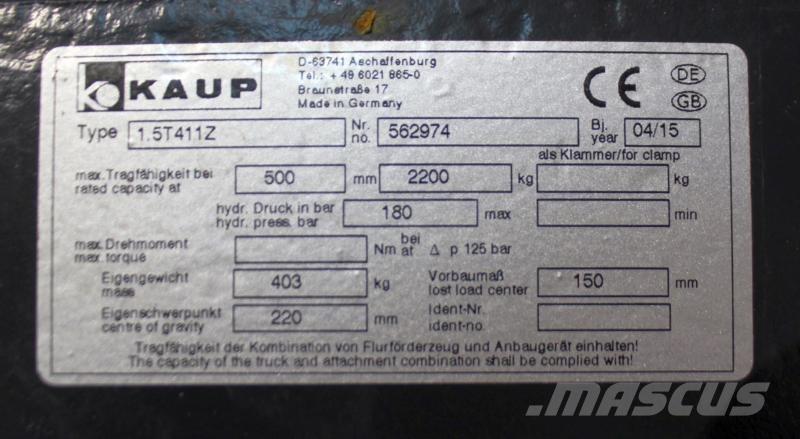 Kaup 1,5T411Z 其他附件和零組件