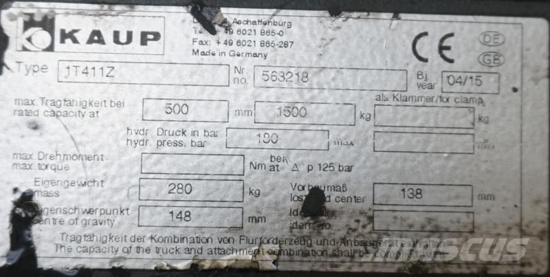 Kaup 1T411Z 其他附件和零組件