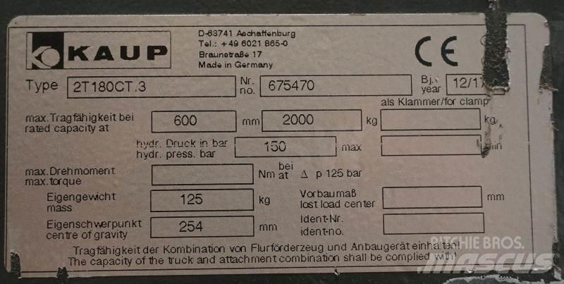 Kaup 2T180CT.3 叉