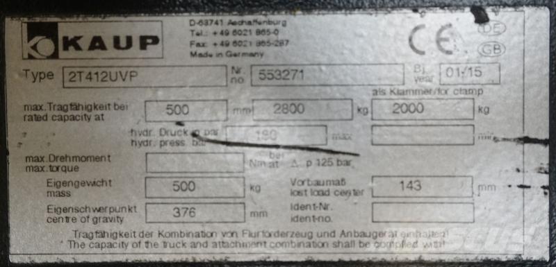 Kaup 2T412UVP 其他附件和零組件