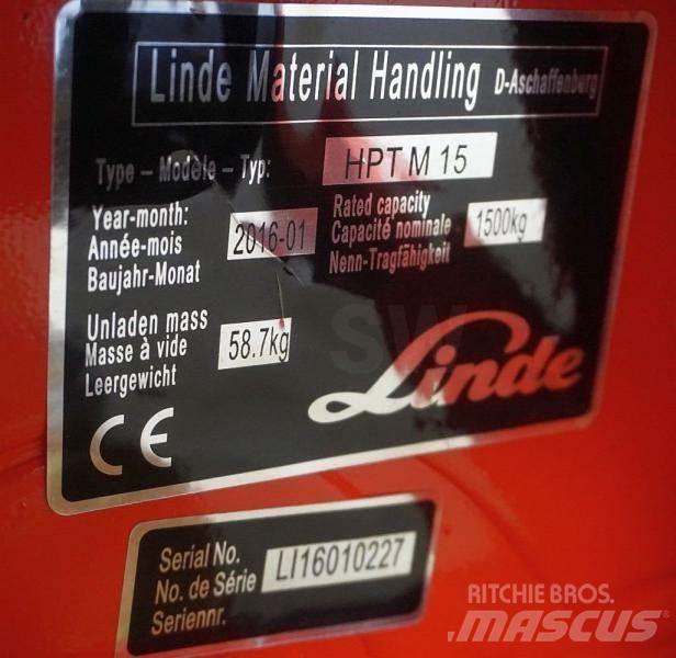 Linde HPT M 15 手拉式油壓拖板車