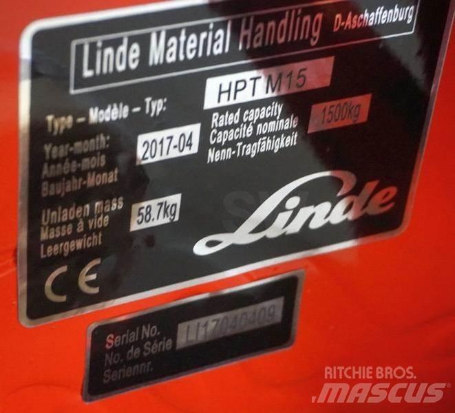 Linde HPT M 15 手拉式油壓拖板車