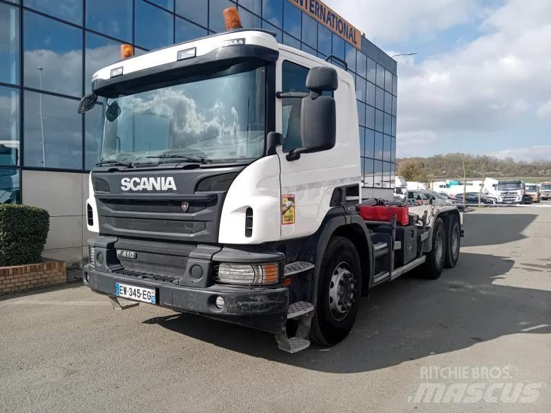 Scania P 410 起重可拆卸式卡車