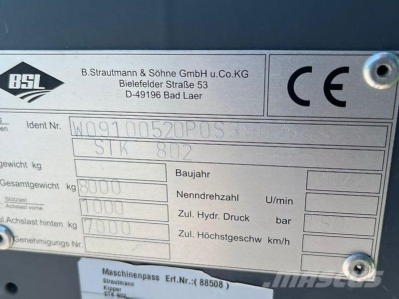 Strautmann STK 802 傾卸式卡車