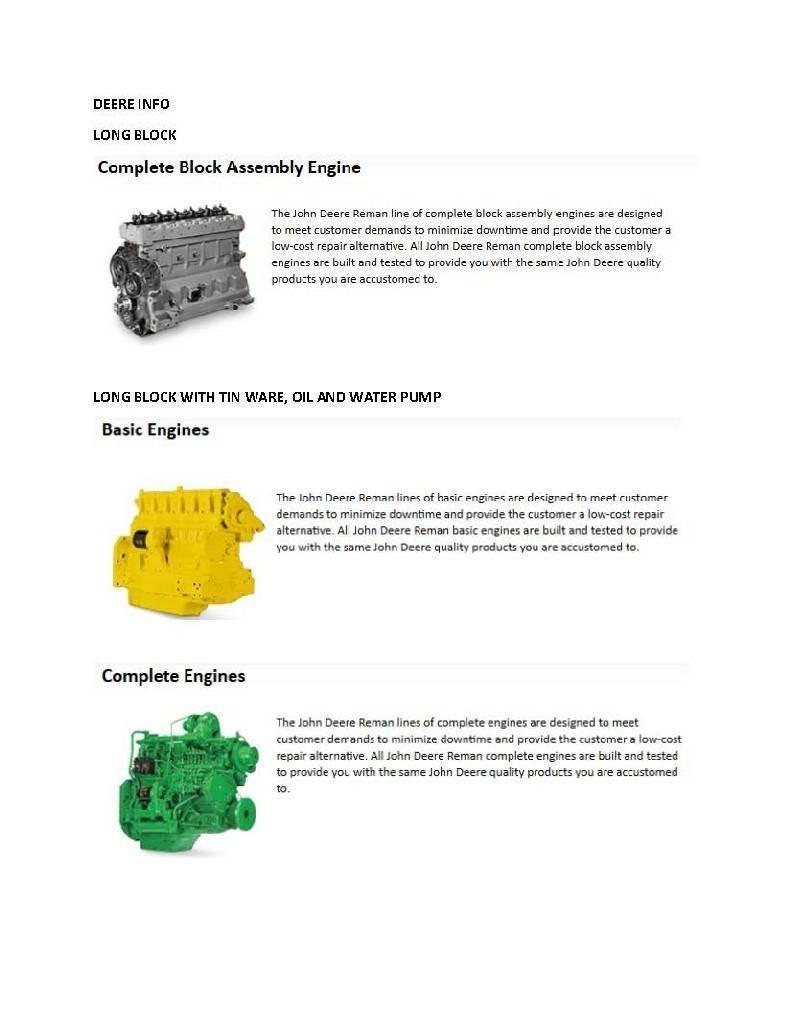 John Deere 4045 引擎/發動機