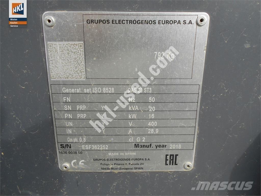 Atlas Copco QAS 20 其他發電機