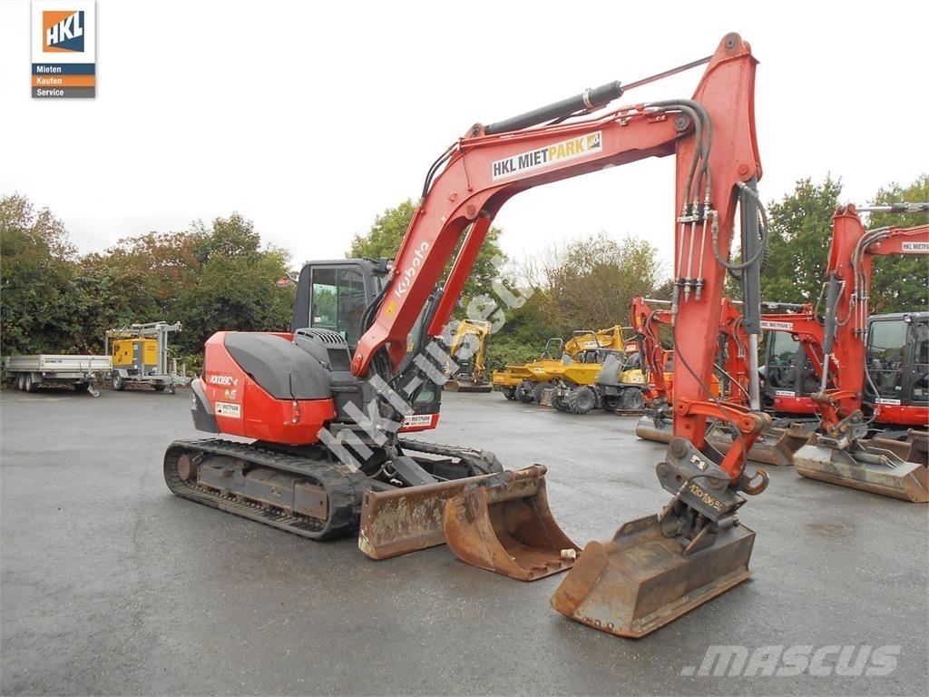 Kubota KX 080-4 小型挖土機/掘鑿機<7t(小型挖掘機)